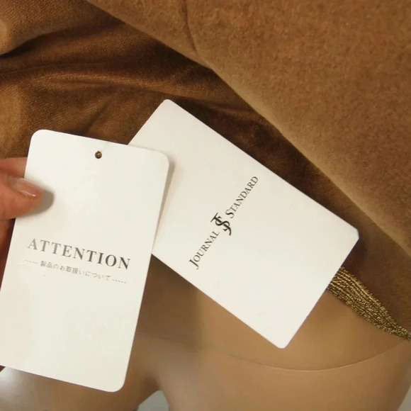 NWT Journal Standard Japan Brown Velvet Gold Military Drum Boy Cropped Jacket - Picture 5 of 6